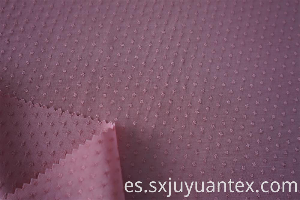 Viscose Rayon Swiss Dot Jacquard Fabric